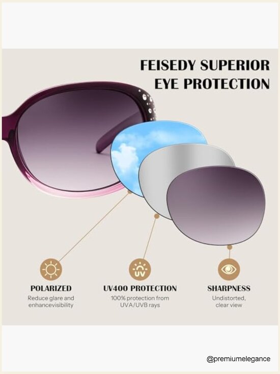 Wrap Around Rhinestone Oval Sunglasses UV400 Polarized main image 5